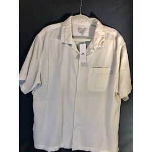 Urban Outfitters Men's Shirt Ivory Button Down Casual Weekend 100% cotton Tags